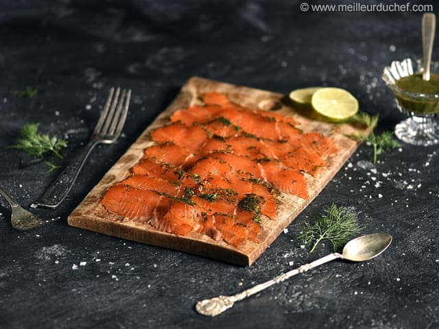 F - Saumon Mariné (gravad lax) Prétranché